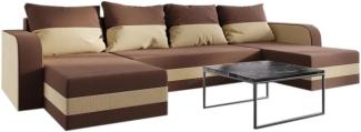 Sofa mit Schlaffunktion in U-Form MARIKA,305x90x140 sawana 05/sawana 14