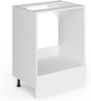 Vicco Küchenschrank Hängeschrank Unterschrank Küchenschränke Küchenunterschrank Arbeitsplatte, Möbel verfügbar in anthrazit und weiß (weiß ohne Arbeitsplatte, Herdumbauschrank 60 cm)