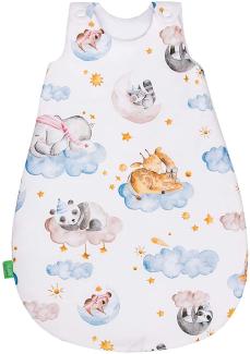 LULANDO Art. Baby Schlafsack, 100% Baumwolle Schlafsack, antiallergischer Silikon-Faserstoff, Länge 90 cm (Sleepy, 90 cm)
