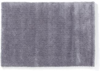 Teppich- Shaggy Hochflor Teppich ideal für alle Räume 300 x 200 cm, Silber