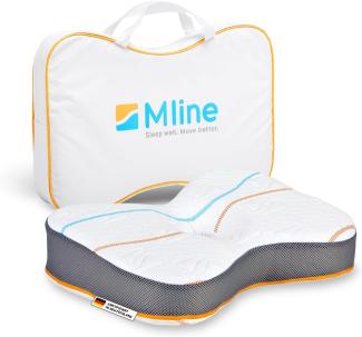 M line | Athletic Pillow | Orthopädisches Kopfkissen - Kissen Nackenschmerzen - Schmetterlingskissen mit optimaler Lüftung - 50 x 35 x 12 cm