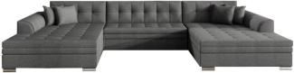 Ausziehbares Sofa ALABAMA, U-Form, 355x80x165, sawana 05