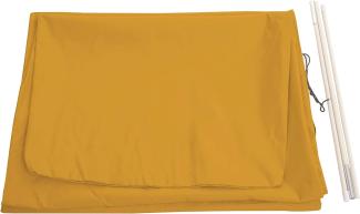 Schutzhülle HWC für Ampelschirm bis 4,3 m (3x3 m), Abdeckhülle Cover mit Reißverschluss ~ gelb