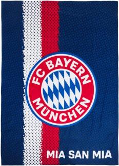 FC Bayern München Fleecedecke Mia san mia 150x200cm