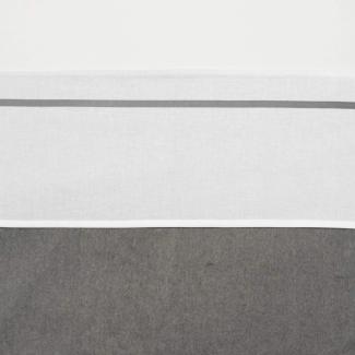 Meyco Bettlaken mit Zierrand, 75 x 100 cm, grau/weiß