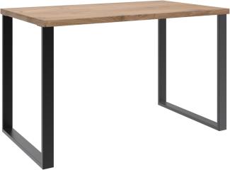 Schreibtisch >HOME DESK< in Plankeneiche Nachbildung - 120x75x70cm (BxHxT)