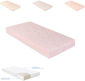 Kikkaboo Babybett-Matratze extra Comfort 120 x 60 x 12 cm, Bezug abnehmbar rosa