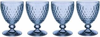 Villeroy & Boch Vorteilset 4 Stück Boston coloured Rotweinglas blue blau 1173090021