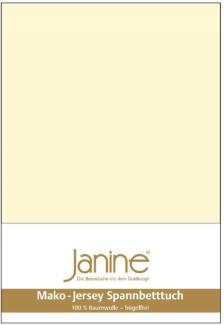 Janine Spannbetttuch 5007 Mako Jersey 180/200 bis 200/200 cm champanger Fb. 17