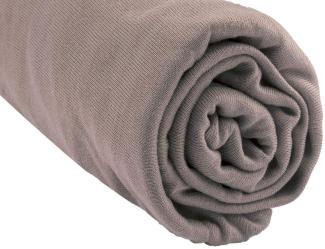 Spannbettlaken Viskose Bambus King Size Bett 160 x 200 – TAUPE