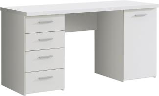 Schreibtisch NET 106, Weiß matt