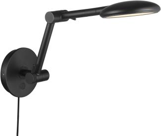 Nordlux BEND LED Wandleuchte schwarz 410lm Touchdimmer 31,8x12x21cm