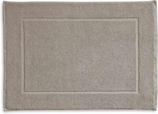 Kela Badvorleger Ladessa, 60 cm x 100 cm, 100% Baumwolle, Silbergrau, waschbar bei 60° C, für Fußbodenheizung geeignet, 23486