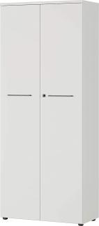 Alkove Aktenschrank Arlington, ideal für Home Office, in Lichtgrau, abschließbare Türen, 80 x 197 x 40 cm (BxHxT)