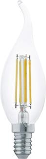 Eglo 110017 LED Filament Leuchtmittel E14 L:12cm Ø:3. 5cm 2700K 350lm