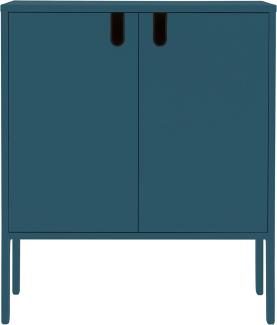 TENZO 8552-023 UNO Designer Schrank 2 Türen, MDF/Spanplatte, Petrol, 76 x 40 x 89 cm