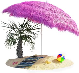 Kingsleeve Sonnenschirm Ø 160 cm UV Schutz 30+ Hawaii neigbar pink
