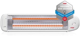 Reer Wickeltisch-Wärmestrahler weiß, Wandmontage, 2 Heizstufen und Abschaltautomatik