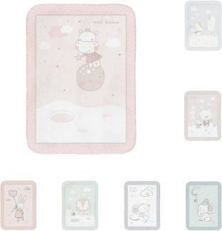 Kikkaboo Babydecke Super Soft 80 x 110 cm, weiche Fleece-Decke, ab Geburt pink