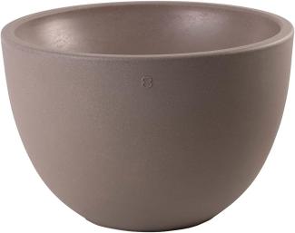 Blumentopf LED Shining Curvy Pot (taupe XM E27)