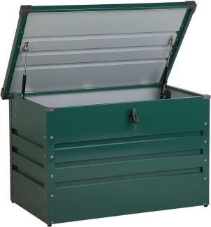 Auflagenbox Stahl dunkelgrün 100 x 62 cm CEBROSA