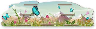 Kreative Feder 'Schmetterlinge' Regal für Musikbox und Figuren