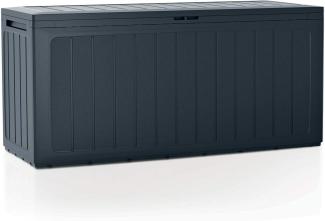 280 Liter Gartenbox Prosperplast Boardebox aus Kunststoff in der Farbe Anthrazit 116 x 43,3 x 55 cm