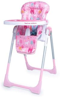 Cosatto Noodle 0+ Highchair - Compact, Height Adjustable, Foldable, Easy Clean, From birth to 15kg (Unicorn Land)