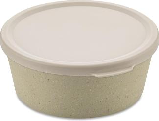 Koziol Schale Connect Bowl Mit Deckel, Schüssel, Kunststoff-Holz-Mix, Nature Desert Sand, 890 ml, 7271700