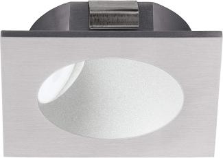 Eglo 96902 Hochvolt LED Einbauleuchte ZARATE silber weiß L:8cm H:8cm