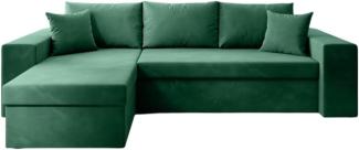 Luxusbetten24 Schlafsofa Designer Sofa Denver, mit Stauraum und Schlaffunktion