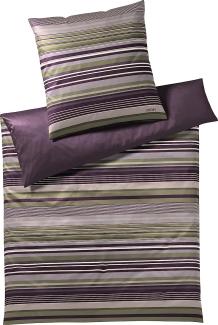 JOOP Bettwäsche Micro Lines purple ivy | 155x220 cm + 80x80 cm