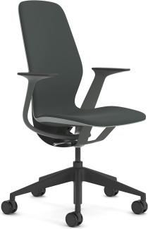 Steelcase SILQ Chair, Metal, Platin Solid/Amsel/Pfeffer