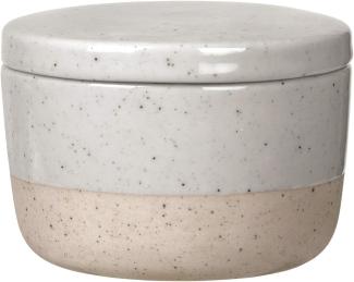 Blomus Zuckerdose SABLO, Zuckerschale, Aufbewahrungsdose, Keramik, grau, 64117