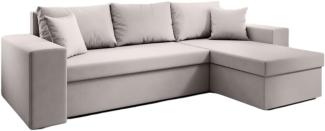 Luxusbetten24 Schlafsofa Designer Sofa Denver, mit Stauraum und Schlaffunktion