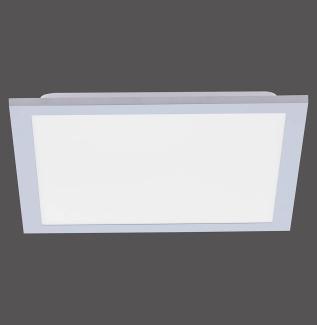 Leuchten Direkt LED Deckenleuchte Flat silber 29,5 x 29,5 cm dimmbar