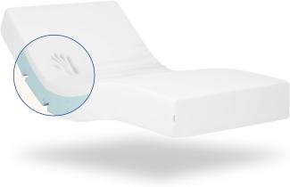 Gerialife Orthopädische viskoelastische Matratze | 20 cm Dicke | Frisches und weiches Gewebe | Geeignet für verstellbare und Normale Betten (90x200)