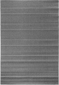 In & Outdoor Flachgewebe Teppich Fürth grau - 80x150x0,8cm