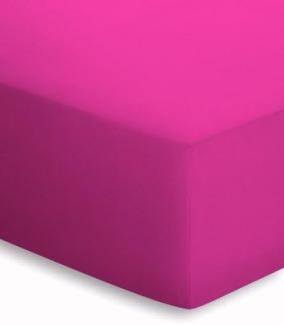 Schlafgut Basic Jersey Spannbettlaken | 180x200 - 200x200 cm | pink