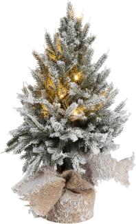 Weihnachtsbaum mit Led im Jute-Topf (45 cm)
