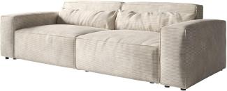 Big-Sofa Sirpio L 260x110 cm Cord Beige