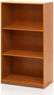 Furinno Basic Bücherregal mit 3 Fächern, Aufbewahrungsregal, Verbundholz, Leichte Kirsche, 23. 5 x 23. 5 x 100. 33 cm