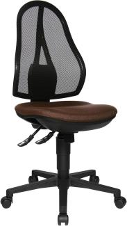 Topstar OP200G08 Open Point SY, Bürostuhl, Schreibtischstuhl, ergonomisch, Bezug dunkelbraun