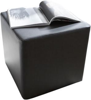 Sitzhocker Dado Schwarz 45x45 cm Sitzwürfel