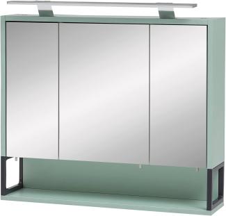 SCHILDMEYER Spiegelschrank Badspiegel Badezimmerspiegel mintfarben 70x61,1x16 cm