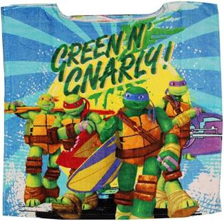 Teenage Mutant Ninja Turtles Badeponcho ohne Kapuze aus 100% Baumwolle 50x50cm