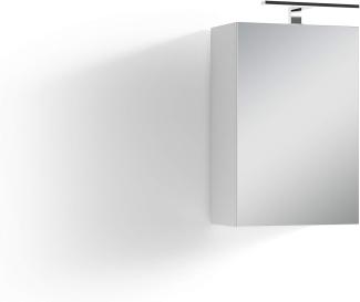 Homexperts Salsa Spiegelschrank mit LED, 40x20x60 cm, weiß