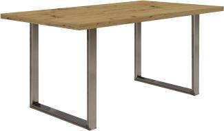 FORTE TABLES Tisch nicht ausziehbar Holzwerkstoff, Artisan Eiche, 160 x 74. 7 x 90 cm