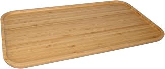 Babette Bambus-Tablett 43,8x25,1x1,7cm Holz-Tablett Frühstück Serviertablett