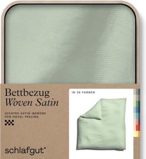 Schlafgut Woven Satin Bettwäsche | Bettbezug einzeln 200x200 cm | green-light